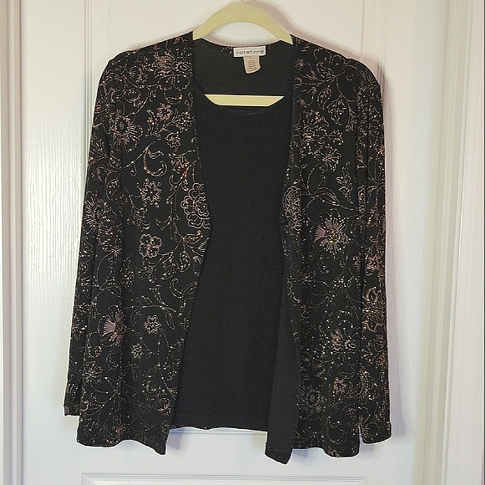 Vintage Notations Dress Mock Twin Set